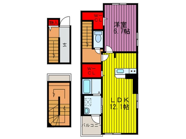 リジエールⅡの物件間取画像